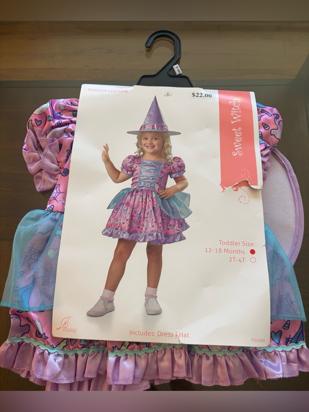 Sweet Witch Purple Halloween Costume Girls Toddler 12-18 Months
